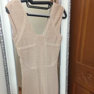 Small Cream Knee lenght Dress